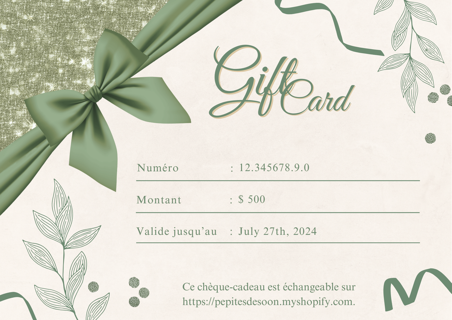 Carte cadeaux