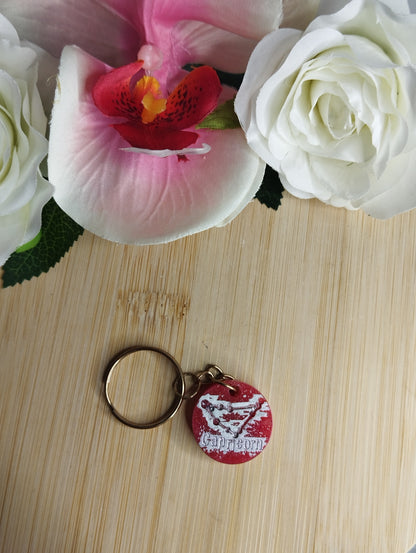 Fond Rouge, Ecriture Argent